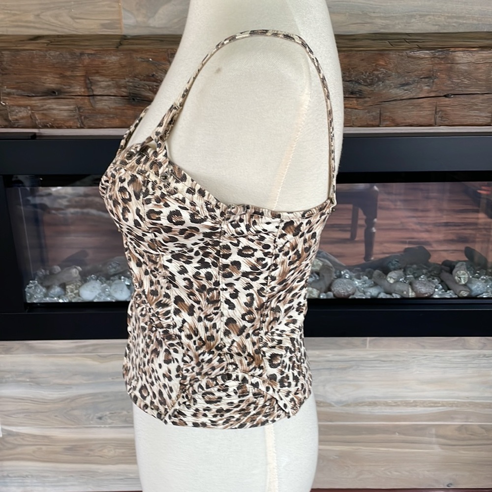 Guess Leopard Print Top. Stretch. Size L - image 3